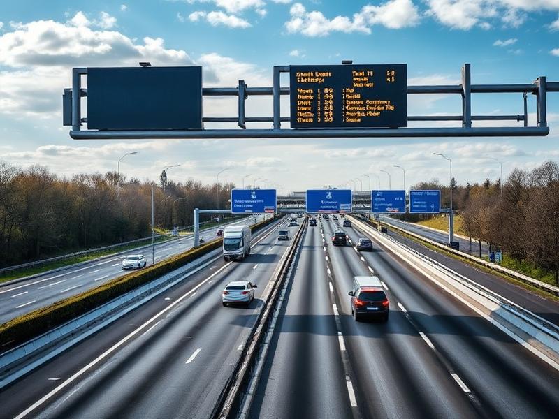 Elektronická brána pro kontrolu dálničních známek